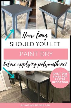 how long should you let paint dry before applying polyure? - diy tips for painting furniture