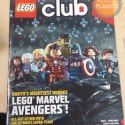 the front cover of a magazine with an image of legos and avengers characters on it