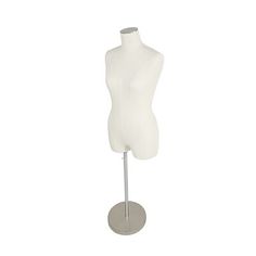 a white mannequin on a metal stand