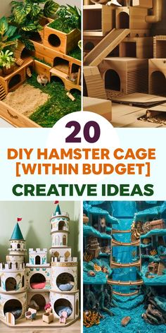 20 diy hamster cage ideas that are easy to make and fun for kids