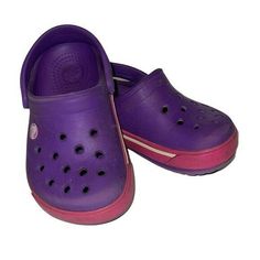 Brand: CROCS Condition: gently used minor signs of wear size 6 7 C Non-slip Open Toe Synthetic Clogs, Purple Clogs For Summer Beach, Purple Beach Clogs For Summer, Purple Summer Beach Clogs, Purple Slip-on Beach Clogs, Purple Non-slip Slide Sandals, Purple Synthetic Slides With Round Toe, Purple Non-slip Slip-on Sandals, Purple Non-slip Synthetic Clogs