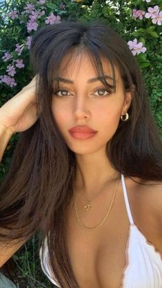 Brown Hair Inspo, Long Brown Hair, Haircuts Straight Hair, Long Hair With Bangs, Haircuts For Long Hair, Haircuts With Bangs, Grunge Hair