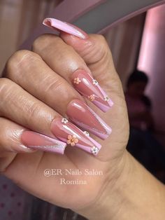 Long Acrylic Nails, Nail Salon