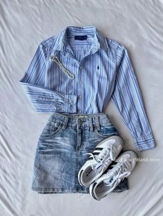 Mode Harajuku, Elegant Clothing, Looks Pinterest, Casual Day Outfits, Skirt Outfit