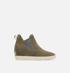 Slip-On Suede Upper With Eva Foam Footbed. Inspired 'S Classic Out N About Boot With A Go-Anywhere Attitude. Wedge Outfit, Sorel Out N About, Wedge Bootie, Slip On Boots, Sorel Womens, Womens Wedges, Eva Foam, Out And About, Wedge Boots