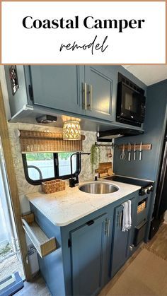 Motorhome Kitchen Ideas, Micro Minnie Winnebago Ideas, Small Camper Decor, Class C Rv Decorating Ideas, Diy Trailer Remodel, Remodeled Campers Before And After, Cab Over Camper Remodel, Rv Slide Out Remodel, Small Camper Remodel