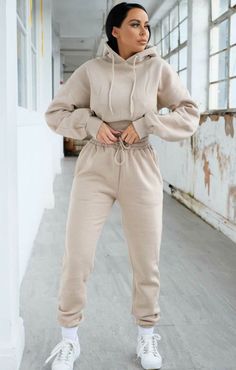 Plus Pants, Drop Shoulder Hoodie, Cuffed Joggers, Pants Suit, Tracksuit Set, Contrast Piping, Loungewear Sets, Loungewear Set, Jogger Set