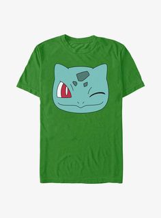 Pokemon Bulbasaur, Pokemon Clothes, Mens Graphic T, Graphic Tee Design, Shirt Store, Green Tshirt, Mens Graphic Tee, Kelly Green, Tshirts Online