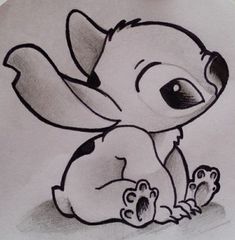 a drawing of a baby elephant sitting on the ground