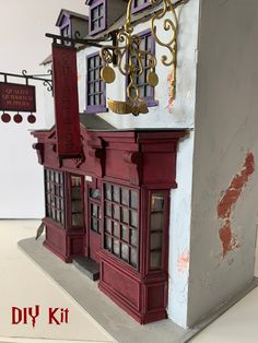 a doll house made to look like a building