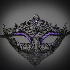 "We curate the most intricate masquerade masks with the finest quality and craftsmanship. Materials/Techniques: Filigree metal, high quality, eco-friendly acrylic paint Size Measurement: 6.75\" wide x 3\" tall One size fits almost all facial features. ★Want to see more? Click here http://www.etsy.com/shop/4everstore ★Need Expedite Shipping? Add Priority Mail Rush Shipping (Delivers in 2-3 business days) Please add this link to your cart along with your mask(s): http://etsy.me/18Lbdtd Please cont Animal Masquerade Mask, Elegant Masquerade Mask, Silver Masquerade Mask, Masquerade Mask Women, Black Masquerade, Couples Masquerade Masks, Black Masquerade Mask, Mask Venetian