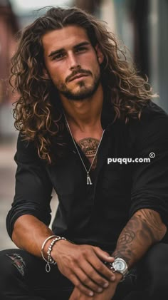 Effortlessly Cool: Trendy Long Hairstyles for Men Greek Men Handsome, Undercut Beard, Short Beard Styles For Men, Short Beard Styles, Long Hair Man, Trendy Long Hairstyles, Long Hairstyles For Men, Mens Hairstyles Curly, Long Beard Styles