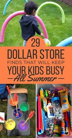 dollar store finds that will keep your kids busy all summer long with these fun toys and games