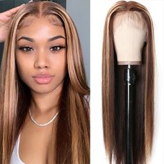 UNice Black With Blonde Highlight Pre Plucked Ombre Color 13x4 Lace Front Human Hair Wig 150% Density Hair Colorful, Unice Hair, Lace Closure Hairstyles, Honey Blonde Highlights, Short Human Hair Wigs, Brazilian Remy Hair, Honey Hair, Lace Front Human Hair Wigs, Ombre Wigs