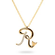 The “Letter R” pendant necklace features a delicate butterfly and lab-grown diamonds set in white or yellow gold. Available in 10K or 14K white or yellow gold pendants feature a 10K rose gold butterfly Available chain lengths: 16 and 18 inches Set with round lab-grown diamonds, .055 ctw Attention to quality and detail is paramount to Ivy Jewelry Made in New York City Inspiration Timeless. Sentimental. Elegant. The designer added a delicate butterfly to each letter in the series to symbolize a “b Alphabet Pendent, Letter R Necklace, Letter Pendent, Ivy Jewelry, R Necklace, City Inspiration, The Letter R, Locket Design, Rose Gold Butterfly