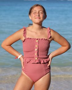 Rad Swim, Swimsuit Fashion, Abba, Dusty Rose