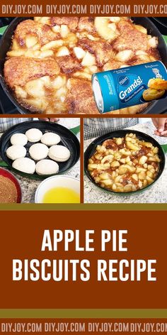 apple pie biscuits recipe with the title above it