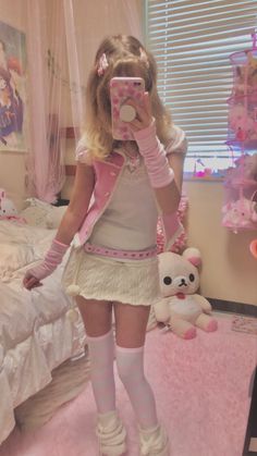 Cute Pastel Outfits, Hello Kitty Outfit, Kitty Outfit, Cute Kawaii Outfits, Kawaii Outfit Ideas, Hat Aesthetic, Alt Clothes, Kawaii Fashion Outfits, Really Cute Outfits