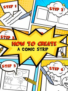 how to create a comic strip with step - by - step instructions for kids and adults