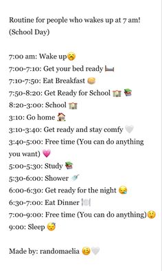 7 Days Glow Up, School Morning Routine Leave At 8:45, Morning Routines For School 7am, Morning Routine 7am Wake Up, School Routine 7 Am, School Morning Routine Wake Up At 7, 7am School Morning Routine, 7am Morning Routine For School, School Morning Routine Leave At 8 Wake Up At 7