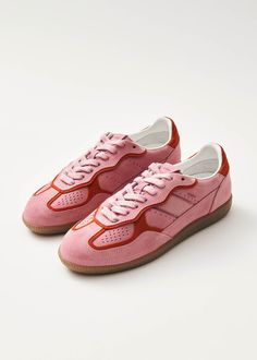 Tb.490 Rife Sea Pink Leather Sneakers | ALOHAS Sneaker Design, Travel Shoes, Pink Suede, Samoa, Suede Sneakers, Seychelles, Guinea Bissau, Papua New Guinea, Mozambique