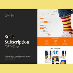 the website is designed to look like socks