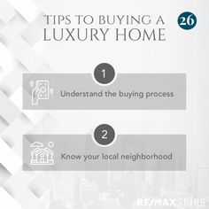 three steps to buying a luxury home info