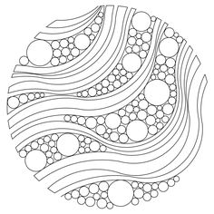 an abstract design made out of circles and lines