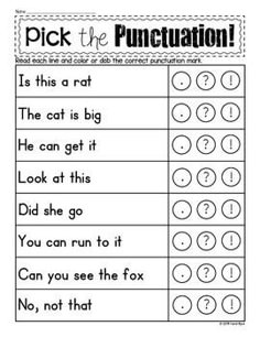 a printable worksheet with the words pick the puncturin on it