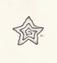 a black and white drawing of a star