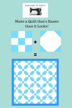 the instructions to make a quilt that's easier than it looks