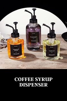 coffee syrup dispenser Coffee Syrup Dispenser, Vanilla Syrup For Coffee, Syrup Dispenser, Syrup Bottle, Coffee Syrup, Parenting Teenagers, Bar Coffee, Coffee Bar, Iced Coffee