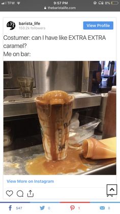 a blender filled with liquid sitting on top of a counter