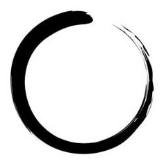 a black circle on a white background with the letter c in it's center