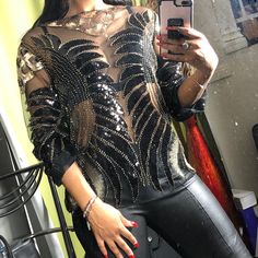 Beautiful & Luxurious Beaded Gold & Black Sequin Top - One Size Fits All Only A Few Left!!! Chic Black Embellished Blouse, Black Embellished Party Blouse, Party Black Embellished Blouse, Black Top With Contrast Sequin For Night Out, Chic Beaded Tops For Evening, Black Contrast Sequin Tops For Party Season, Glamorous Beaded Evening Tops, Elegant Black Beaded Top, Elegant Beaded Black Tops