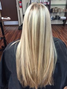 Blonde foil & balayage. Highlights Over Balayage, Full Head Blonde Highlights Straight Hair, Half Head Foils Blonde, Full Foil Highlights Blonde, Full Blonde Highlights, Foil Hair Color, Foil Balayage, Long Blonde Straight Hair, Blonde Foils