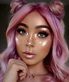 #festival #festivalstyle #festivalhairstyle #hair #beauty #festivalhair #positivevibes #inspo #hairinspo Fest Outfits, Rave Makeup, Cool Makeup Looks, Fairy Makeup, Creative Eye Makeup, Creative Makeup Looks, Festival Makeup, Glowy Makeup