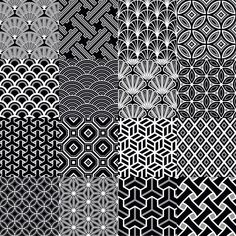 black and white art deco wallpapers with geometric designs in the style of art deco