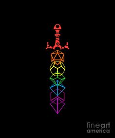 an image of a rainbow colored object on a black background with the words,'i am