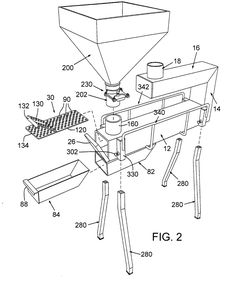 a drawing of a machine that is being used to make something out of wood and plastic