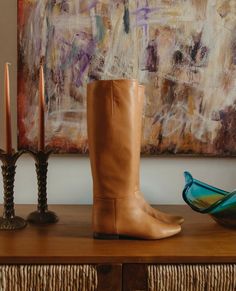 Coclico Haricot Boot, Luggage | Coclico Luggage Sizes, Leather Luggage, Vegetable Tanned Leather, Girls Out, Mid Calf, Leather Heels, Knee High Boots, Riding Boots, Knee High