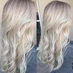 “Ice blonde" Cool Blonde Hair Colour, Elsa Hair, Beige Blond, Blonde Makeup, Ice Blonde, Cool Blonde Hair, Brown Blonde Hair, Hair Color And Cut, Long Layers