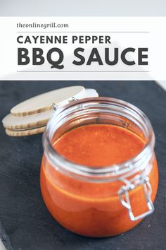 homemade cayenne pepper sauce in a glass jar