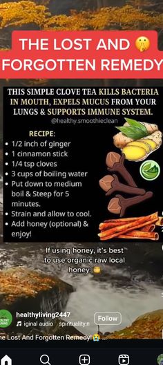 Clove Tea, Tea Remedies, Tea Health, Healing Tea, Herbs For Health, Herbal Infusion, Food Quotes