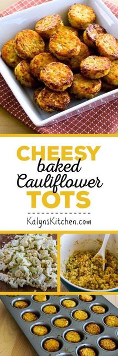 cheesy baked cauliflower tots are an easy and delicious appetizer