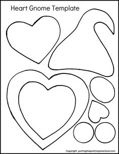 Download this free heart gnome template to use to make adorable gnome valentines. Valentines Heart Crafts For Kids, Easy Valentines Crafts For Preschoolers, Valentine Printable Craft, Crafts For February For Kids, Valentine's Day Crafts For Kindergarten, Valentines Crafts Printable, Valentine Craft Template Free Printables, Valentine’s Printables Free, Valentinesday Craft Kids