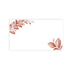 a watercolor painting of leaves on a white background