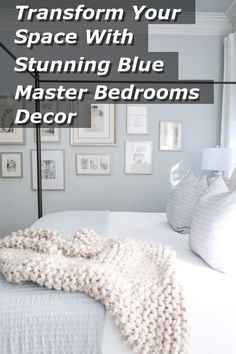 Looking to revamp your bedroom? Transform your space with stunning blue master bedrooms decor. From calming shades of navy to vibrant turquoise accents, find inspiration for your dream bedroom design. Elevate your space with luxurious textiles, elegant furniture, and stylish decor pieces that bring a touch of serenity and sophistication. Explore the endless possibilities of blue master bedrooms decor and create a haven of relaxation and style in your home. Turquoise Accent Bedroom, White Bedroom Decor, Blue Ceilings, Bedroom Accent, Modern Bedroom Decor, Blue Curtains, Elegant Furniture