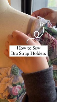 how to sew bra strap holders