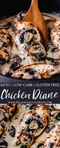 Dairy And Gluten Free Chicken Recipes, Low Sodium Chicken Casserole Recipes, Gluten Free Chicken Breast Recipes, Low Carb Chicken Breast Recipes, Chicken Diane, Recipe For Steak, Sautéed Chicken, Steak Diane, Gluten Free Sauces